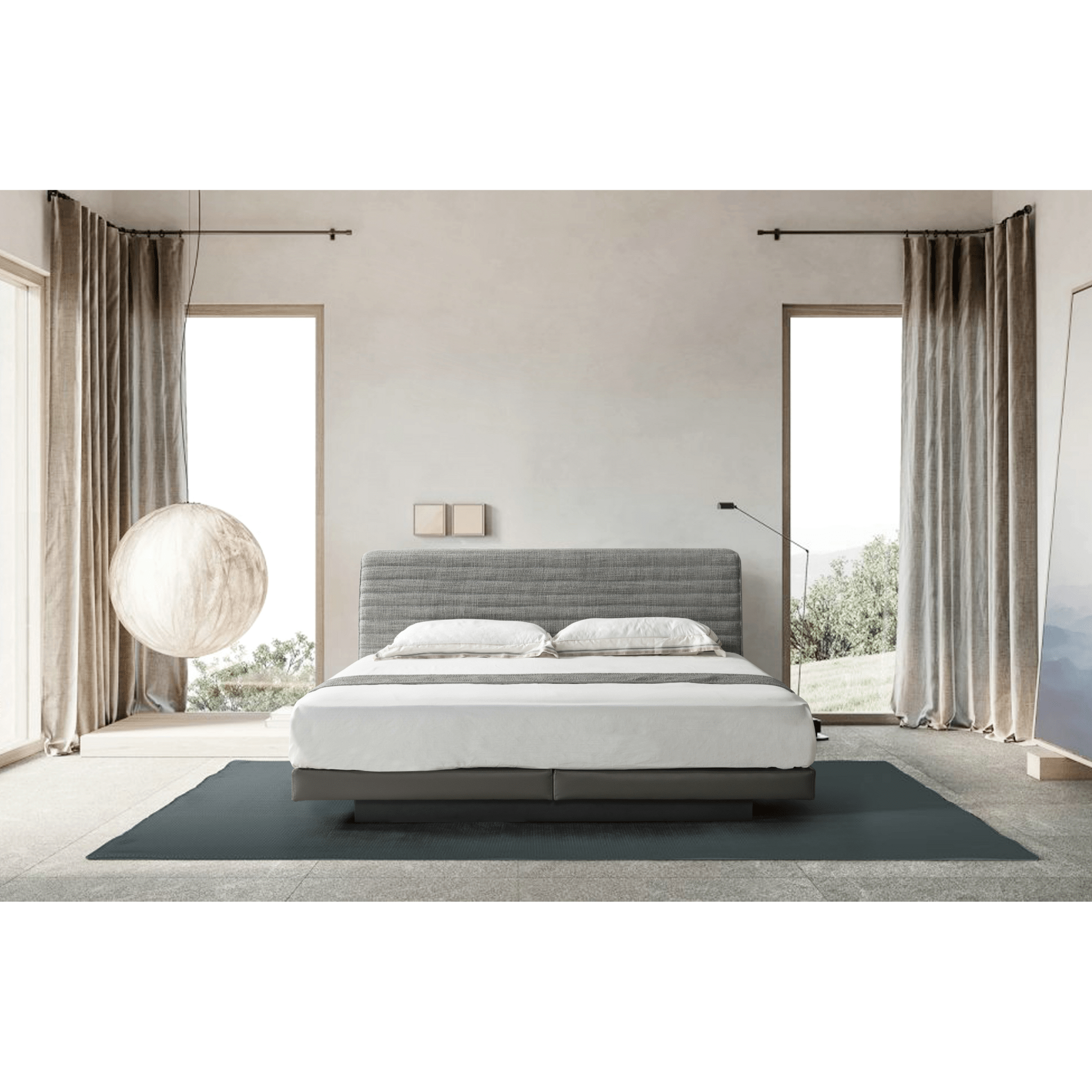 Starlit Sleeper Grey King Bed x W196