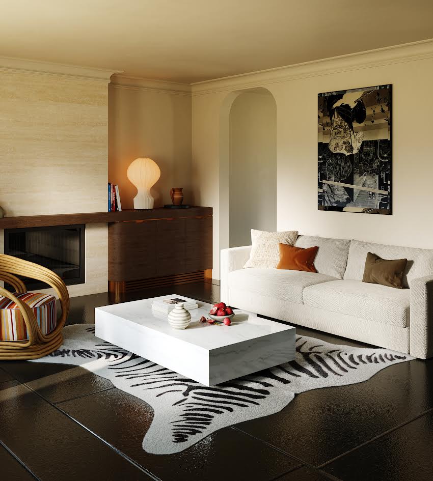 Snowcrest Marble Cocktail Table