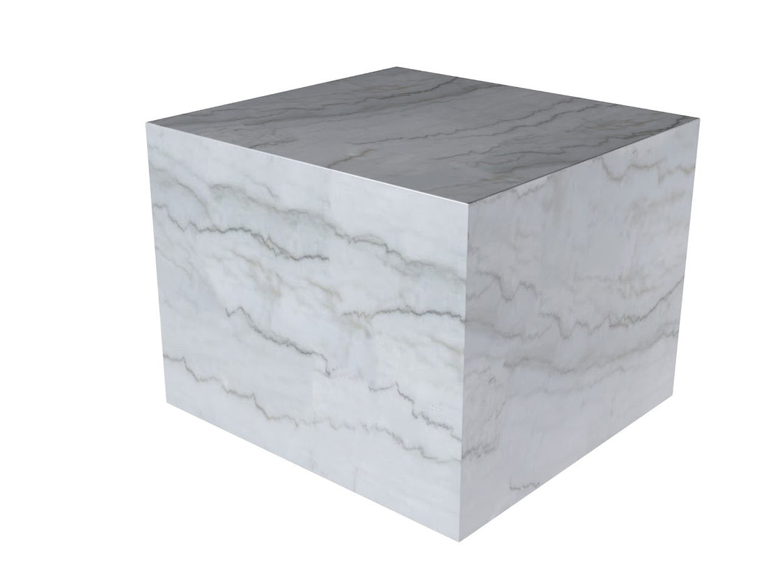 Snowcrest Marble Side Table