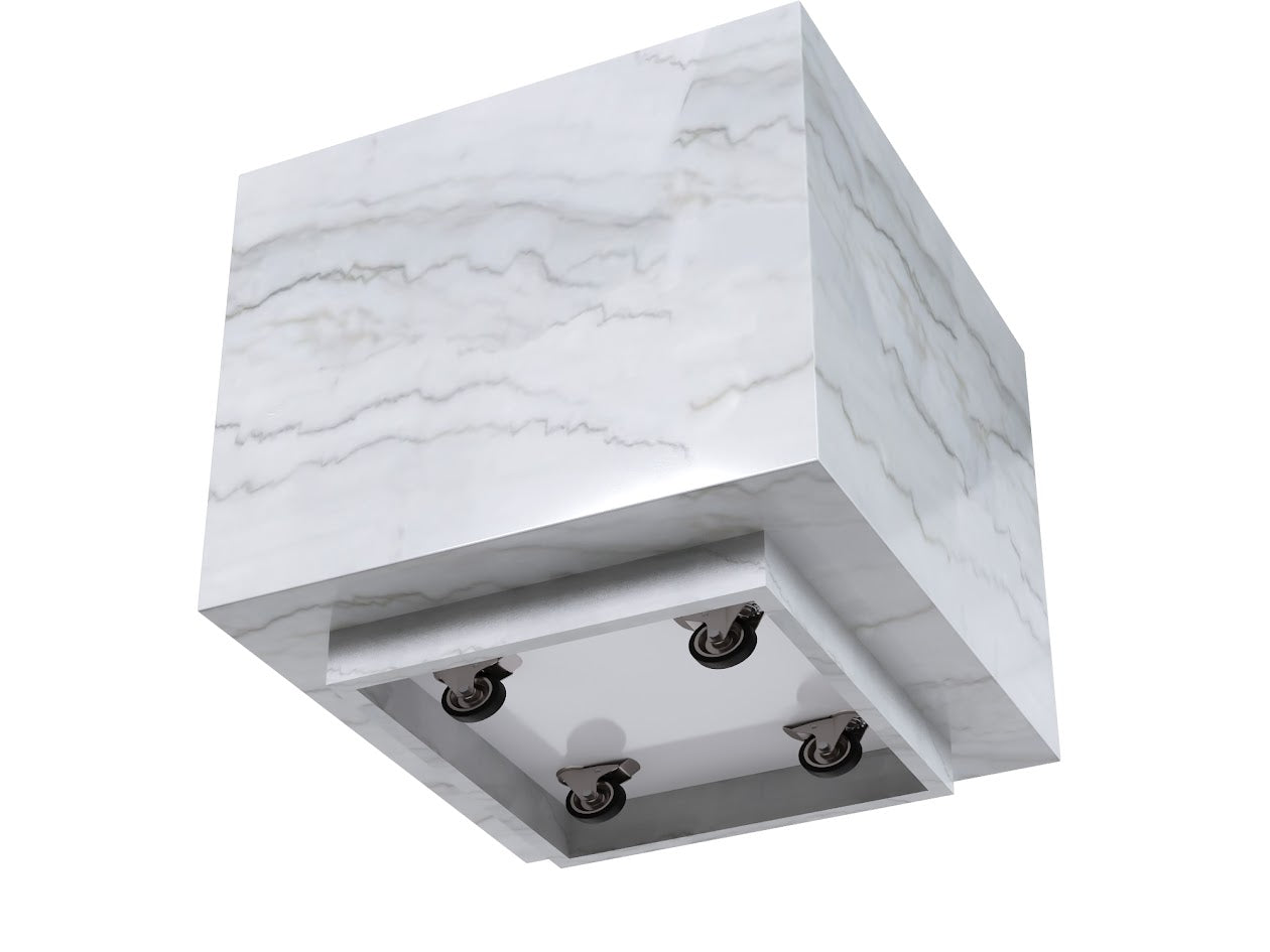 Snowcrest Marble Side Table