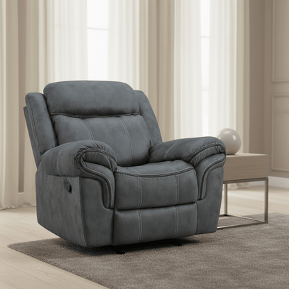 Sorrento Glider Recliner in FB367 Charcoal