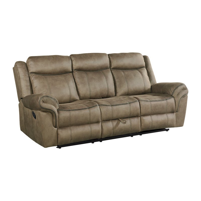 Sorrento Motion Sofa with Dropdown in T101 Brown