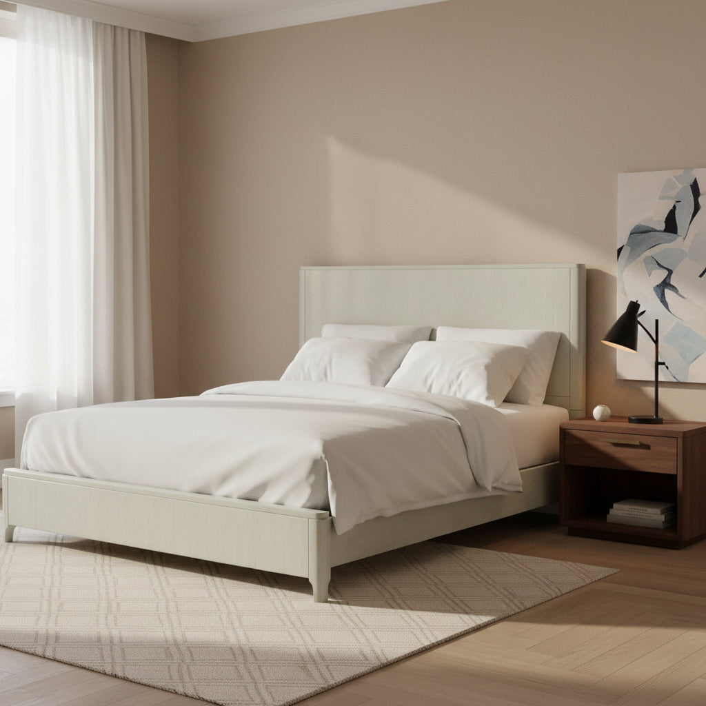 South Beach Light Grey Marbel Bed