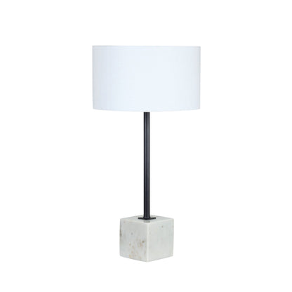 Square Marble Base Table Lamp