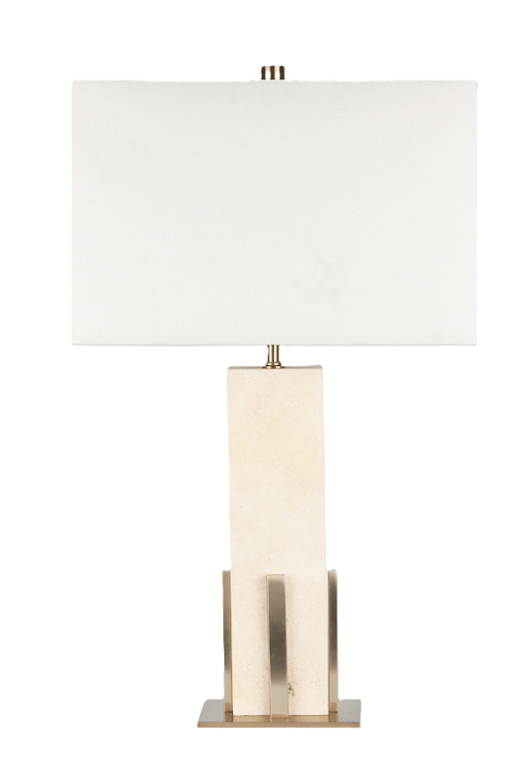 Stellar Travertine Table Lamp