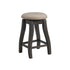 Stone 24" Counter Stool W/ Swivel W/Fabric Seat Charcoal (6629945868384)