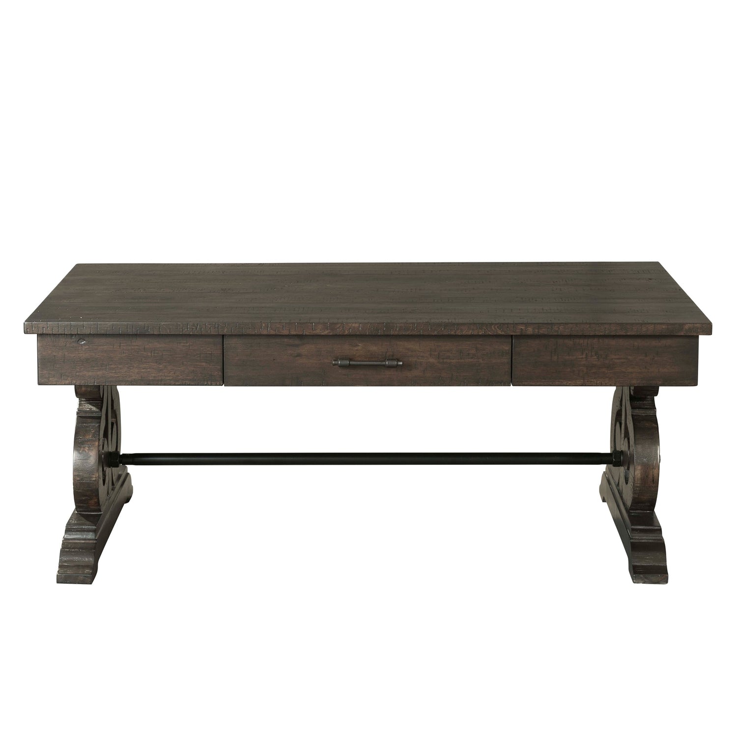 Stone Occasional Coffee Table With Pu Base