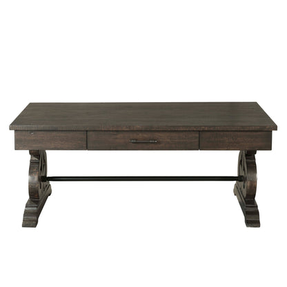 Stone Occasional Coffee Table With Pu Base