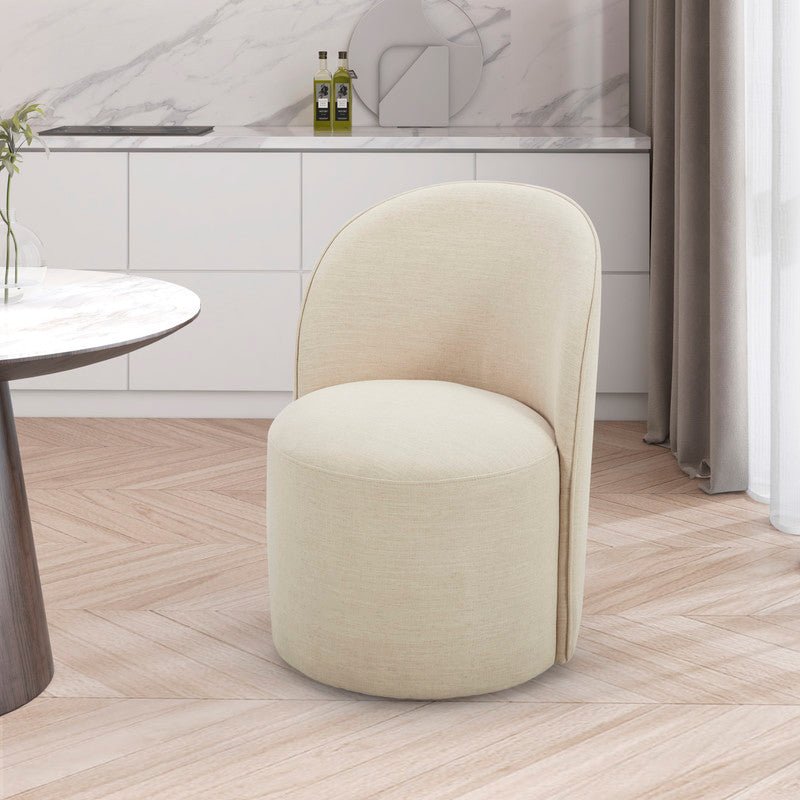 Sway White Swivel Dining Chair