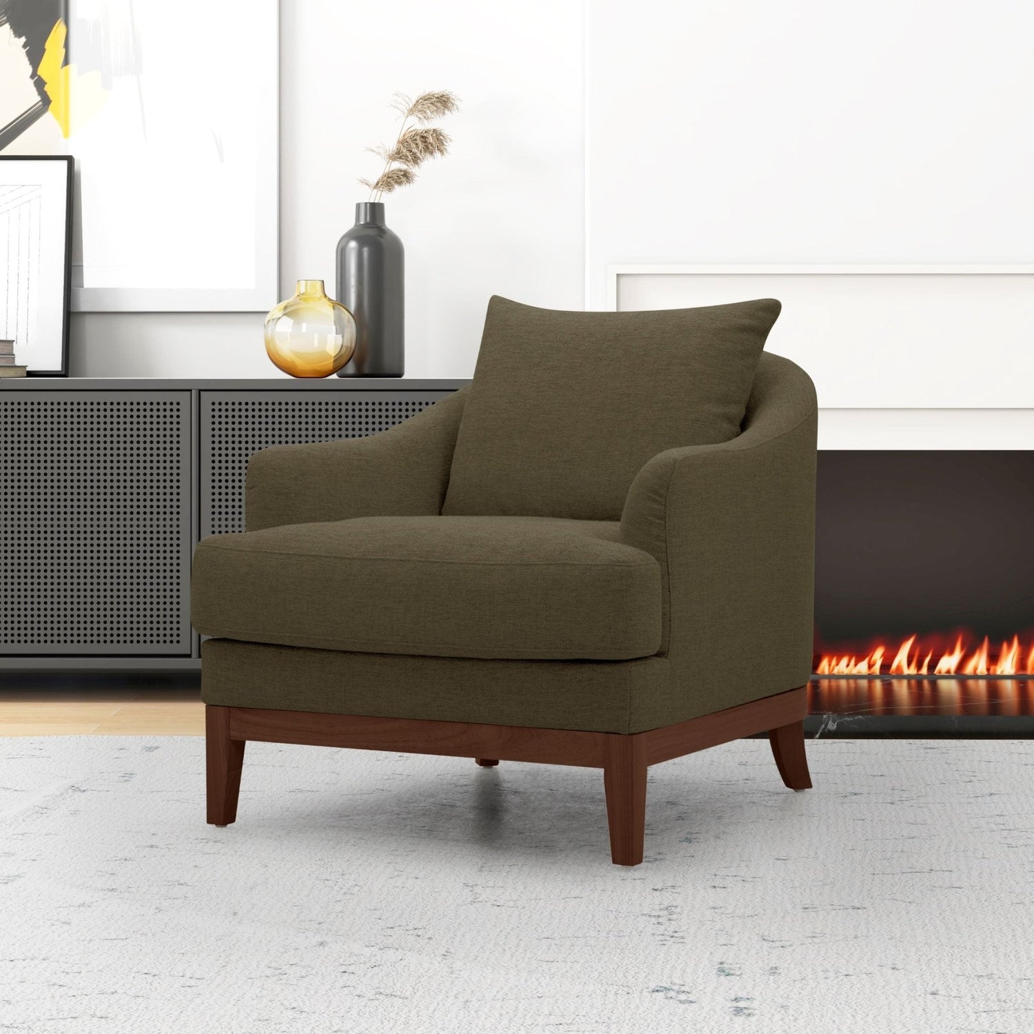 Sydney  Olive Accent chair