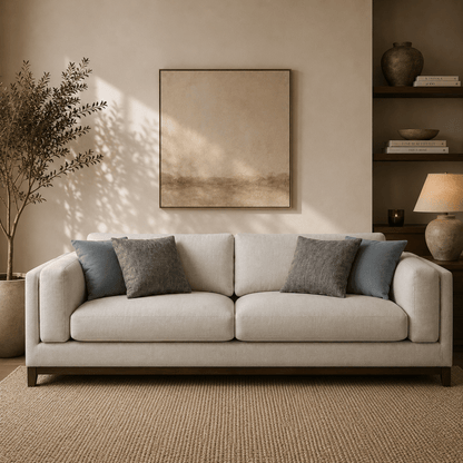 Sydney Warm Grey Sofa 270 cm