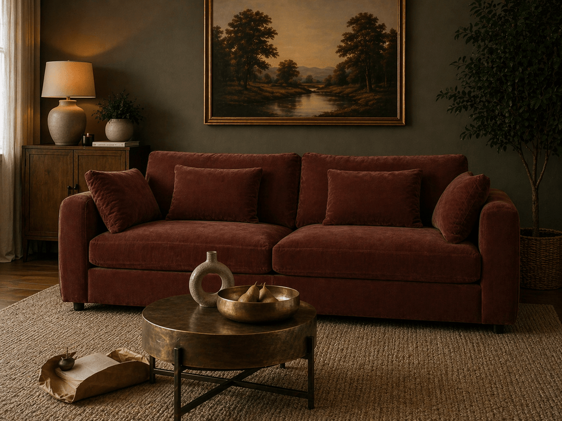Terrona Rust Sofa 280cm