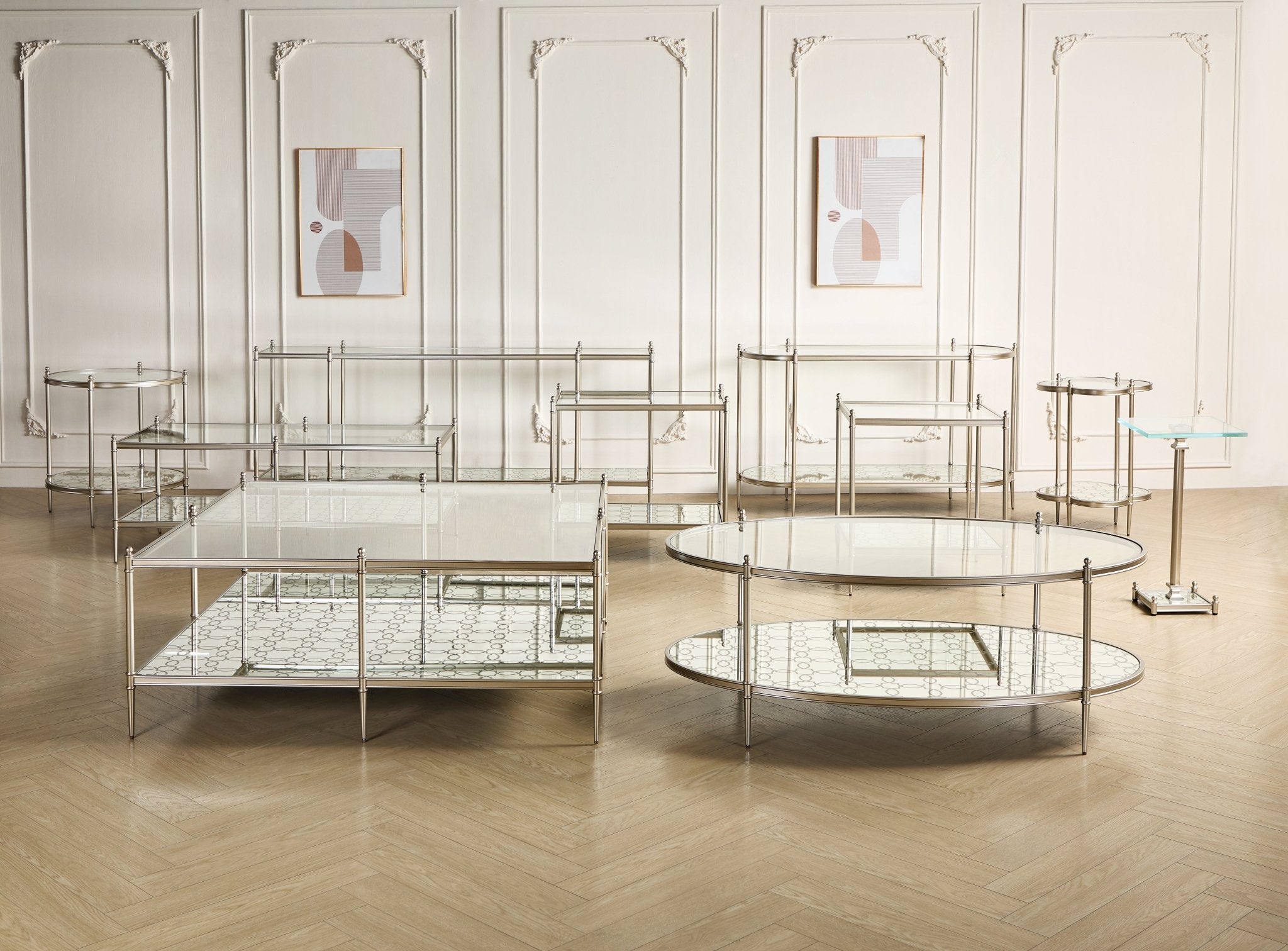 The Silver Vista Retanglar Side Table