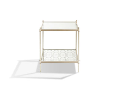 The Silver Vista Retanglar Side Table