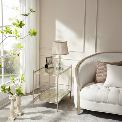 The Silver Vista Retanglar Side Table
