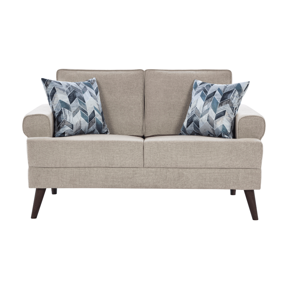 Thompson Sequin Grey Loveseat