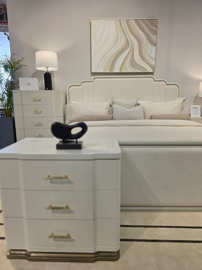Timeless Tranquility White Night Stand Table
