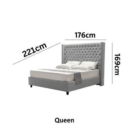 Starlit Sleeper Grey King Bed x W196