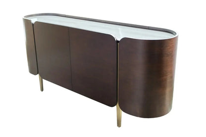 Twirl Wave Dark Brown Sideboard Table