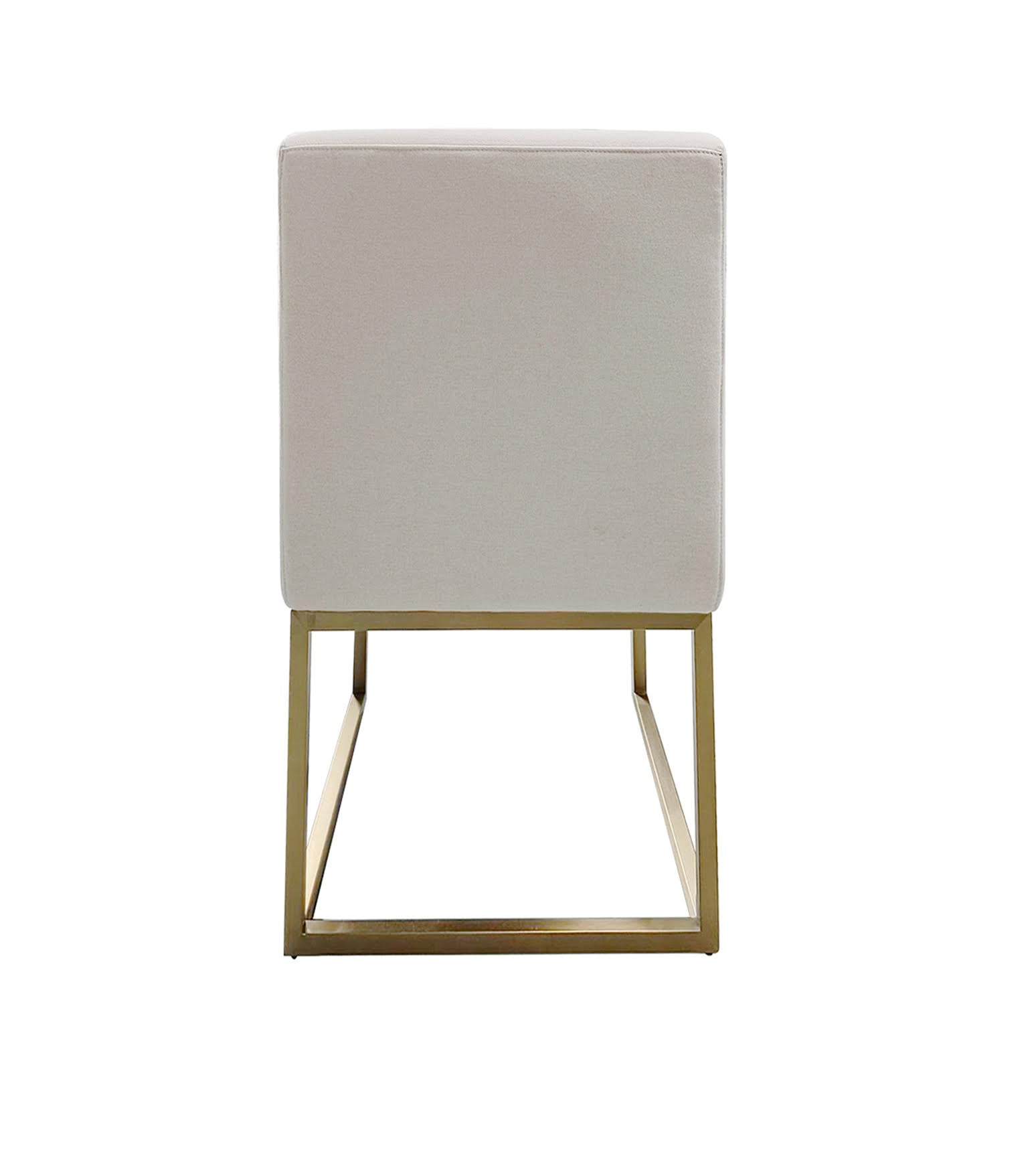 Beige Dining Chair Gold legs