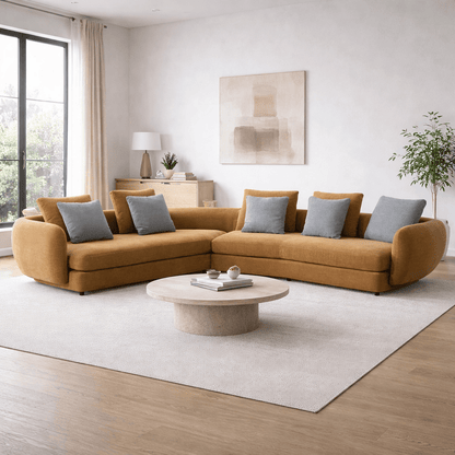 Urban Elegance Ginger Yellow Sectional W313