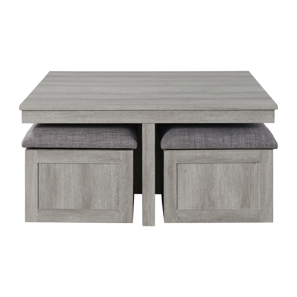 Uster Coffee Table W/ Four Stools