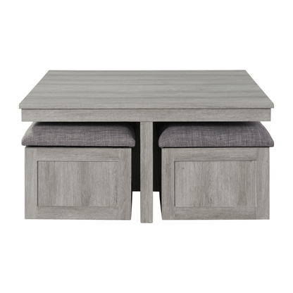 Uster Coffee Table W/ Four Stools