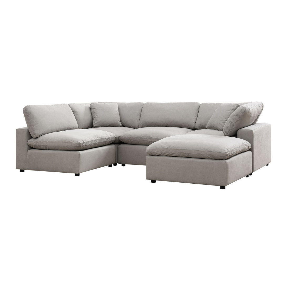 Cloud 9 Light Grey Living Room 3-Piece Sectional