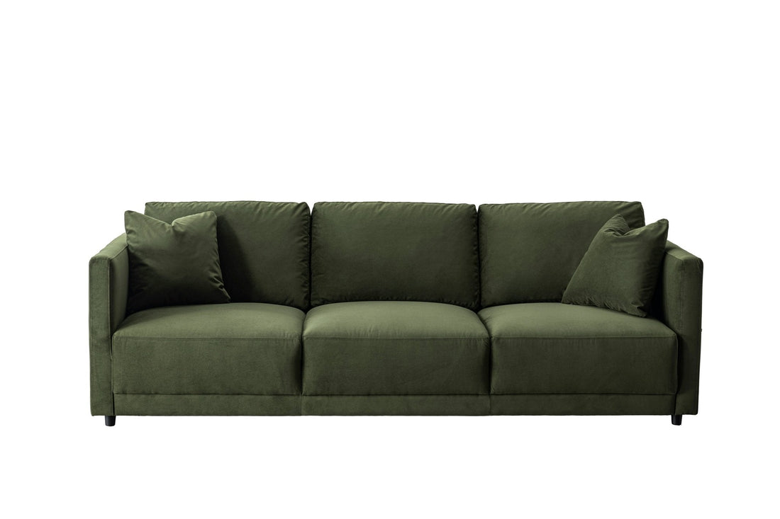 Velano Velvet Green 3 seater Sofa