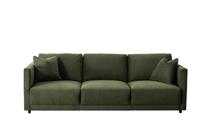 Velano Velvet Green 3 seater Sofa