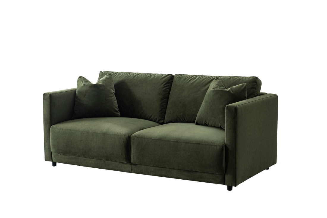 Velano Velvet Green Loveseat