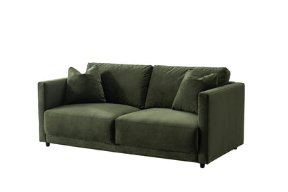 Velano Velvet Green Loveseat