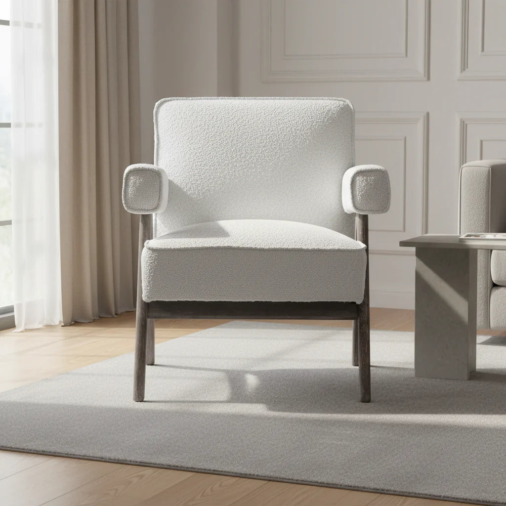Verona cream boucle Dining Chair