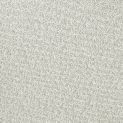 Versailles Contemporary Arm Chair with Boucle White Fabric in Black (2 Per Carton)