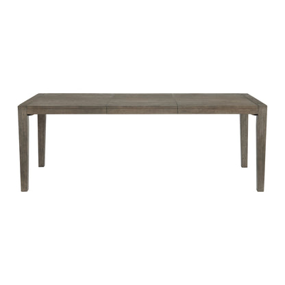 Versailles Contemporary Rectangular Dining Table With 1x24 leaf in Grey