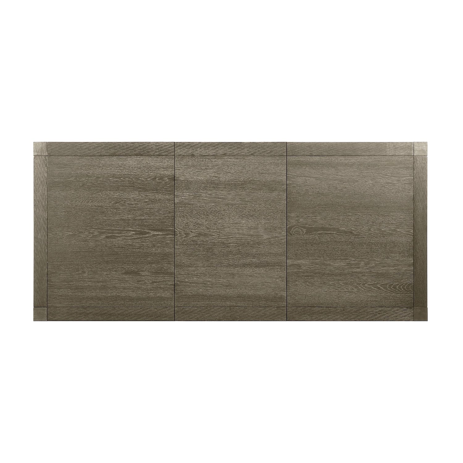 Versailles Contemporary Rectangular Dining Table With 1x24 leaf in Grey