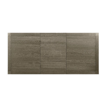 Versailles Contemporary Rectangular Dining Table With 1x24 leaf in Grey