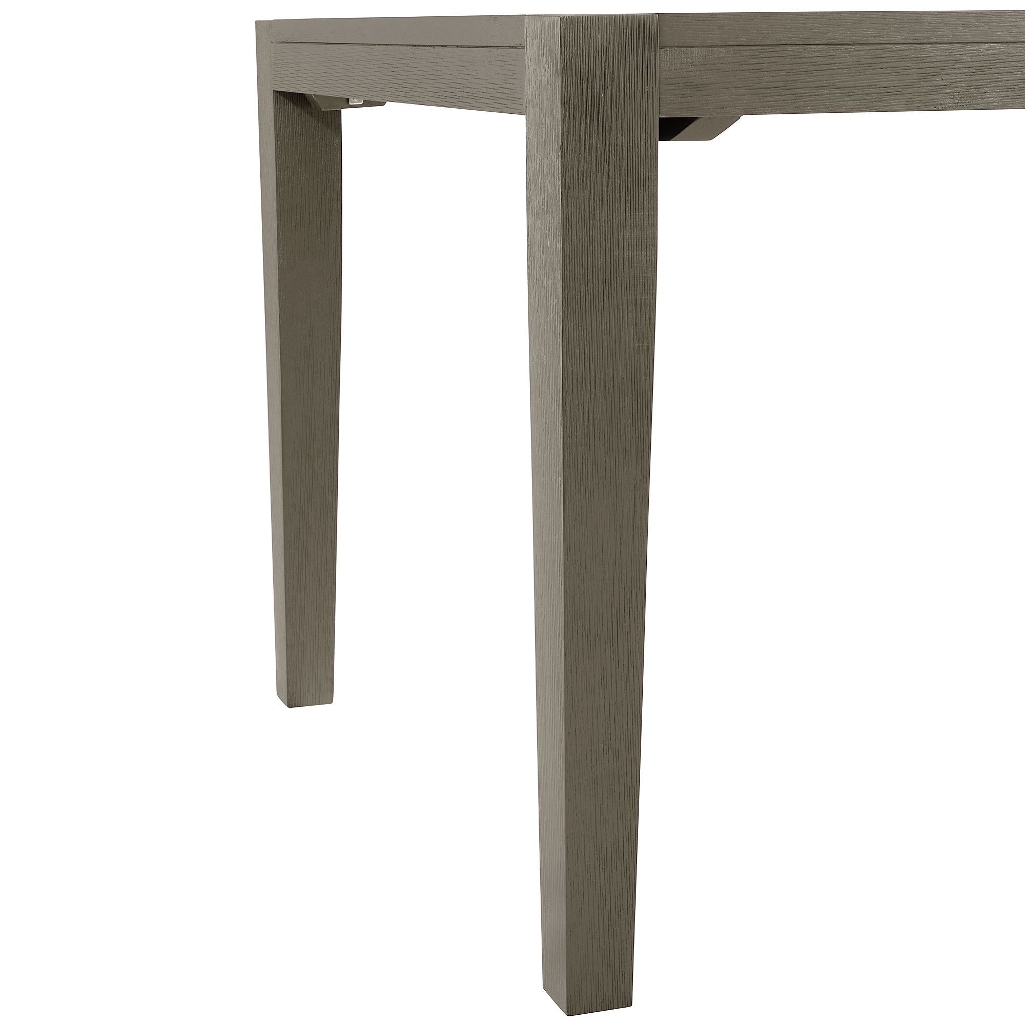 Versailles Contemporary Rectangular Dining Table With 1x24 leaf in Grey