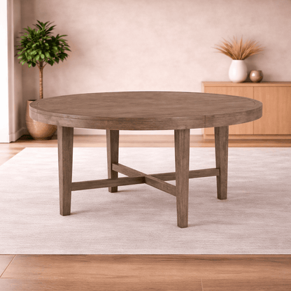 Versailles Contemporary Round Dining Table Complete