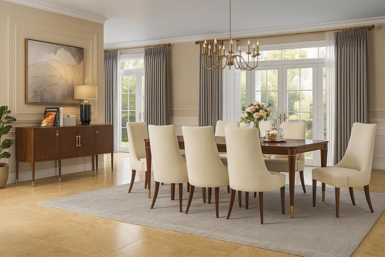 Victorian Dreams Brown Dining Table