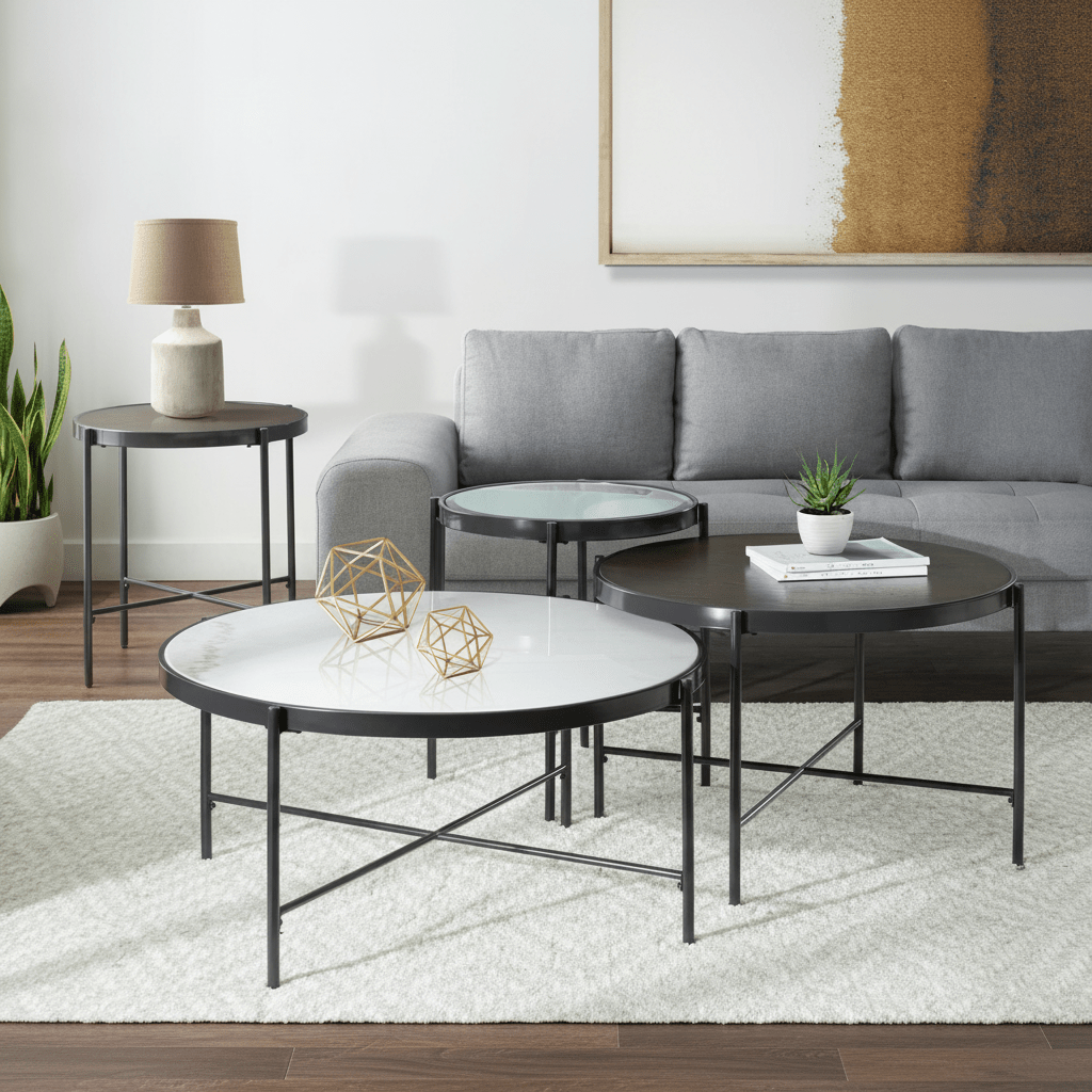 Vienna End Table W/Wood Top