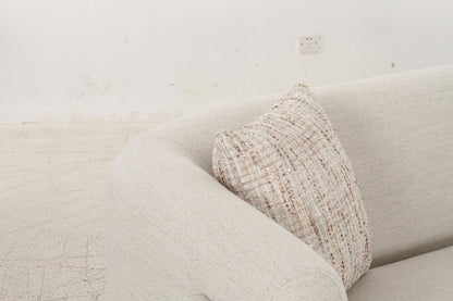 Vienna White Sofa set with Free Rug