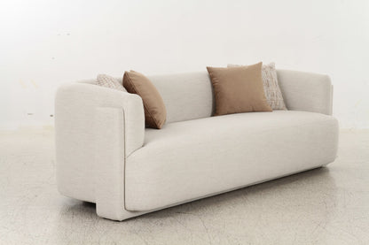 Vienna White Sofa set with Free Rug