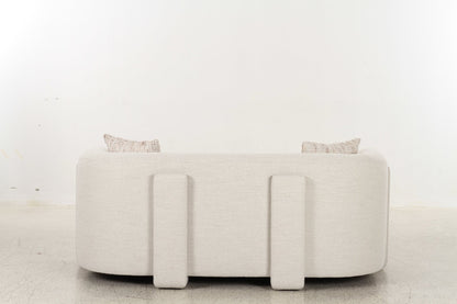 Vienna White Sofa set with Free Rug