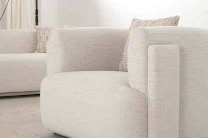 Vienna White Sofa set with Free Rug