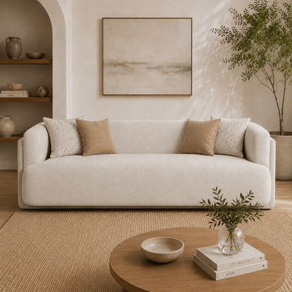 Vienna White Sofa
