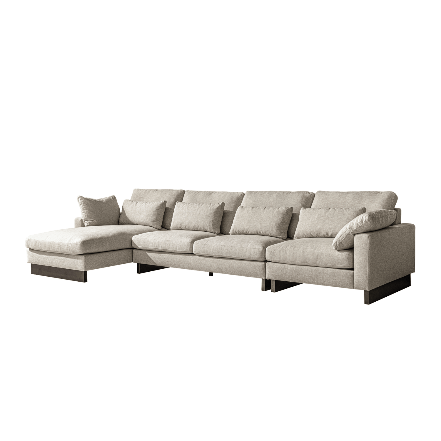 Violin Beige Left Chaise