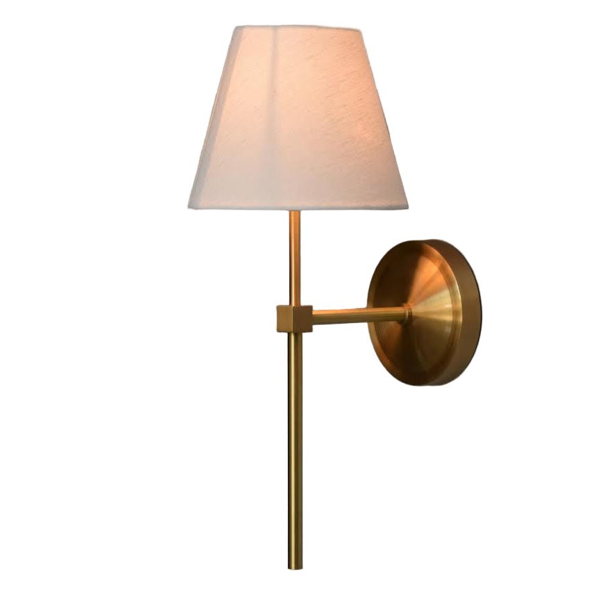 WALL LAMP W / TAPER SHADE
