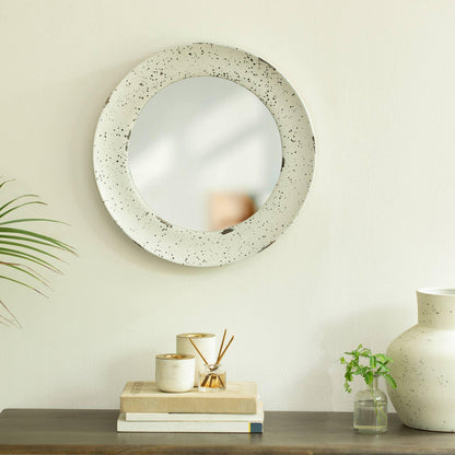 Farmhouse Flair Wall Mirror - Round
