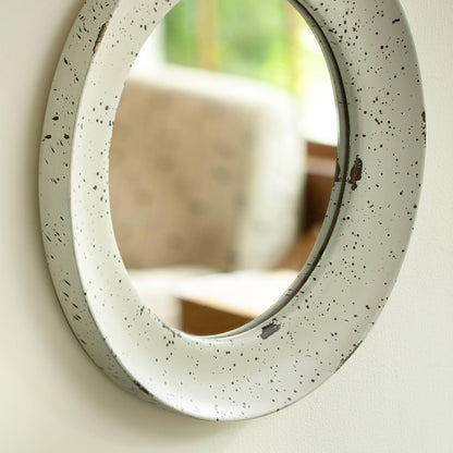 Farmhouse Flair Wall Mirror - Round